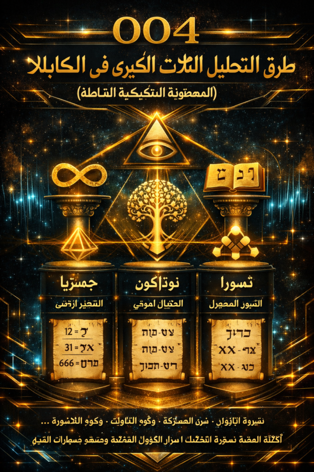 004 طرق التحليل الثلاث الكبرى في الكابالا (المصفوفة التفكيكية الشاملة)