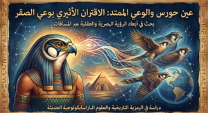 عين حورس والوعي الممتد: الاقتران الأثيري بوعي الصقر